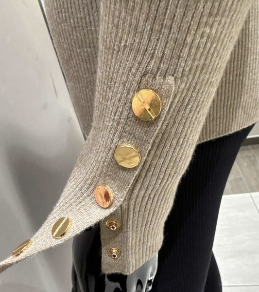 Ribbeltruitje luxe manchet