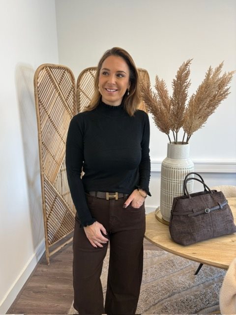 Turtle neck tui zwart