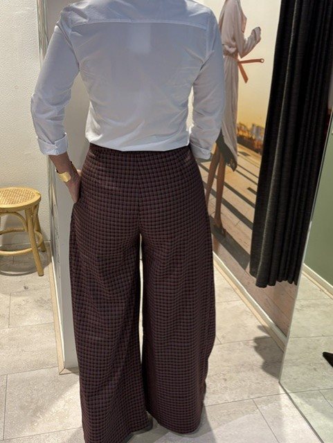 Wrap pants ruit bordeaux